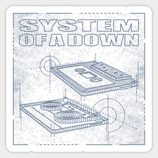 System of a Down - Technical Drawing Sticker